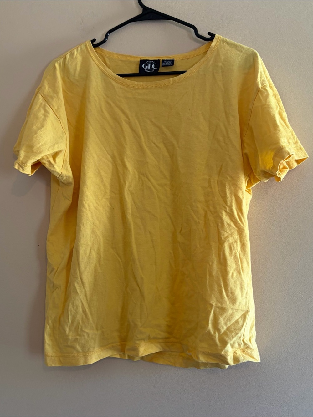 Vintage cotton GFC Classic Yellow Crewneck Tee